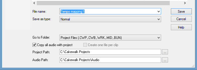 Save project