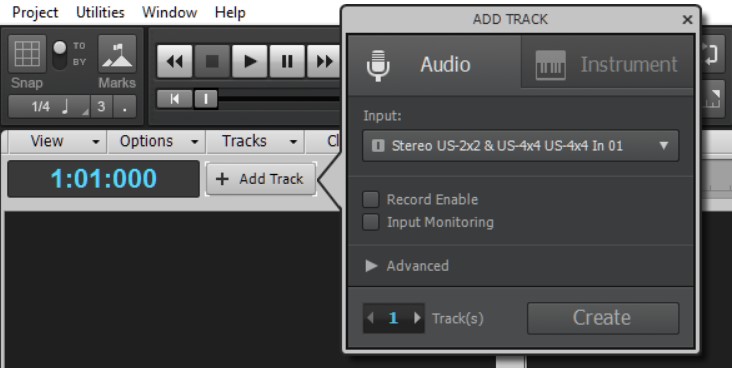 Audio Track Flyout 1