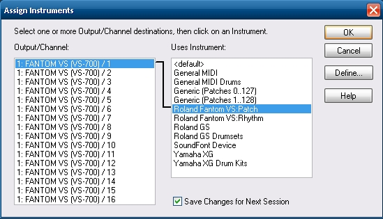 Assign Instruments