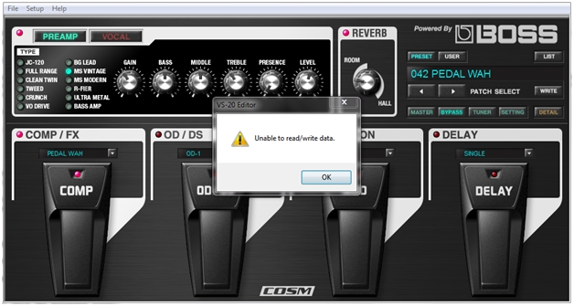VS20 Lose Sync 1