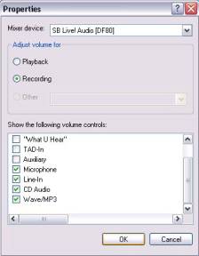 Recorder properties