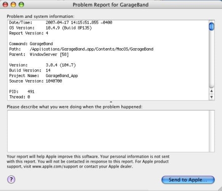 Problem Report
