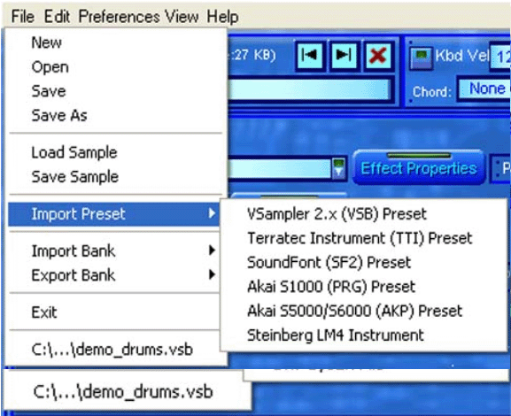 Import a wide variety of sample formats