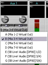AUX bus output