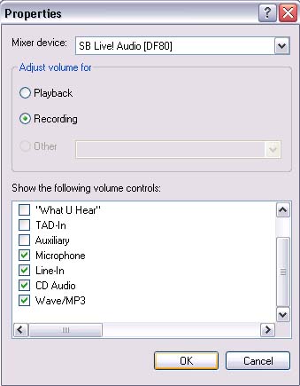 Recorder properties