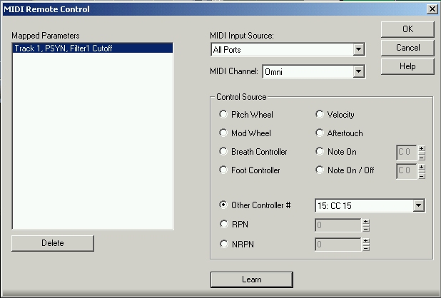 MIDI Remote Control