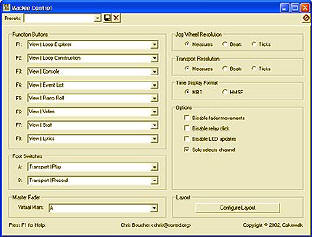 Configuring the Mackie Control