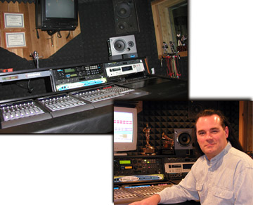 Douglas Spotted Eagle in the studio