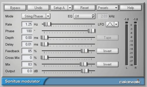 modulator settings