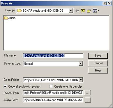 save as dialog