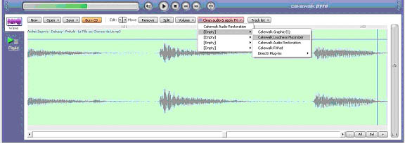 Pyro FX Bin/><br /> </p><p><strong>Cakewalk Audio Restoration: </strong><br /> The Cakewalk Audio Restoration plugin does just that. If you are transferring old tapes or records to CD, or if you have a noisy file you'd like to clean up, this plugin should do the job. This plugin also has the ability to learn the noise it needs to filter out. </p><p>The Train button (highlighted in red) takes a snapshot of the noisy audio you want filtered out. After you press play, click on the Train button when you get to a section with nothing but noise. Silent parts of the songs with nothing but noise work well. It only has to be engaged for a second or so. The plugin will automatically learn the noise and filter it out after you release the Train button.</p><p>Think of the Reduction slider as your wet/dry mix. Moving the Sensitivity slider to the right eliminates subtler kinds of noise, but increases the possibility of removing musical content also. Checking the Remove Clipping checkbox removes most of the digital distortion that occurs when you record a digital audio file at too high a volume. If your file clips noticeably, though, it's usually best to re-record it. You can uncheck any of the Remove Noise, Remove Clicks, and Remove Clipping checkboxes to hear your file without these effects. </p><p><img width=